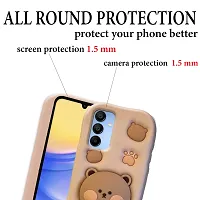 Ascensify Stylish Back Cover for Samsung Galaxy A15 5G Cute Funny Bear Case with Bear Face Holder  for Samsung Galaxy A15 5G-thumb3