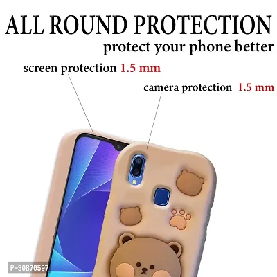 Ascensify Stylish Back Cover for Vivo Y95 Cute Funny Bear Case with Bear Face Holder  for Vivo Y95-thumb4