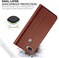 Classy Flip Cover for OPPO A11K Brown Dual Protection-thumb2