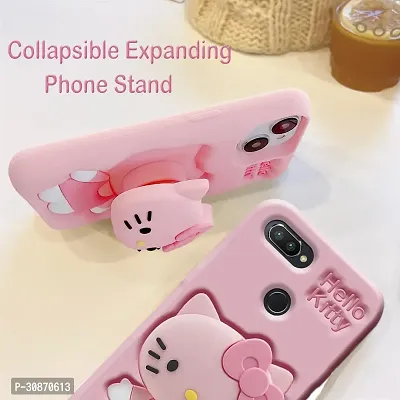 Ascensify Stylish Back Cover for Realme 2 Pro Cute Hello Kitty Soft Case with Kitty Face Holder  for Realme 2 Pro-thumb2