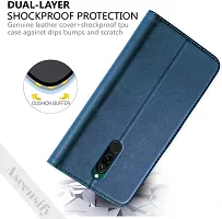 Classy Flip Cover for REDMI 8 Blue Dual Protection-thumb2