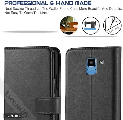 Classy Flip Cover for Samsung Galaxy J6 Black Dual Protection-thumb2