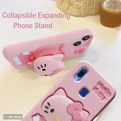 Ascensify Stylish Back Cover for Vivo Y95 Cute Hello Kitty Soft Case with Kitty Face Holder  for Vivo Y95-thumb2