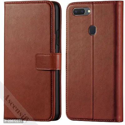 Classy Flip Cover for Realme 2 Brown Dual Protection