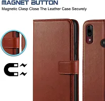 Classy Flip Cover for Motorola e6s Brown Dual Protection-thumb3