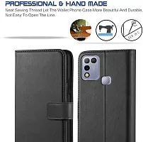 Classy Flip Cover for Infinix Hot 10 Play Black Dual Protection-thumb2