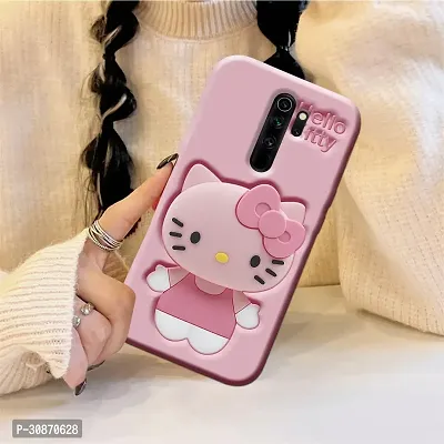 Ascensify Stylish Back Cover for Redmi Note 8 Pro Cute Hello Kitty Soft Case with Kitty Face Holder  for Redmi Note 8 Pro-thumb5