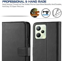 Classy Flip Cover for Realme C35 Black-thumb1