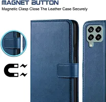 Classy Flip Cover for Samsung Galaxy M33 5G Blue-thumb3