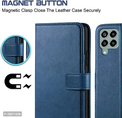 Classy Flip Cover for Samsung Galaxy M33 5G Blue-thumb4