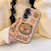 Ascensify Stylish Back Cover for Oppo F25 Pro 5G Cute Funny Bear Case with Bear Face Holder  for Oppo F25 Pro 5G-thumb4