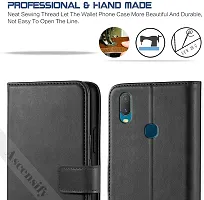 Classy Flip Cover for VIVO Y11 Black Dual Protection-thumb1