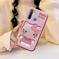 Ascensify Stylish Back Cover for Realme 5 Cute Hello Kitty Soft Case with Kitty Face Holder  for Realme 5-thumb4