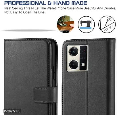 Classy Flip Cover for Oppo F21S Pro Black Dual Protection-thumb2