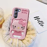 Ascensify Stylish Back Cover for Vivo Y200E 5G Cute Hello Kitty Soft Case with Kitty Face Holder  for Vivo Y200E 5G-thumb2