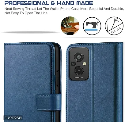 Classy Flip Cover for Redmi 11 Prime Blue Dual Protection-thumb2