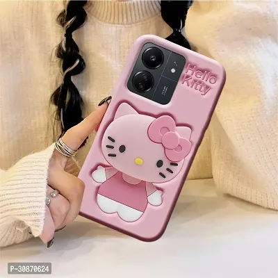 Ascensify Stylish Back Cover for Redmi 13C 4G Cute Hello Kitty Soft Case with Kitty Face Holder  for Redmi 13C 4G-thumb5