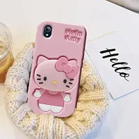 Ascensify Stylish Back Cover for Vivo Y91i Cute Hello Kitty Soft Case with Kitty Face Holder  for Vivo Y91i-thumb2