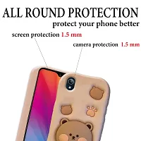 Ascensify Stylish Back Cover for Vivo Y91i Cute Funny Bear Case with Bear Face Holder  for Vivo Y91i-thumb3