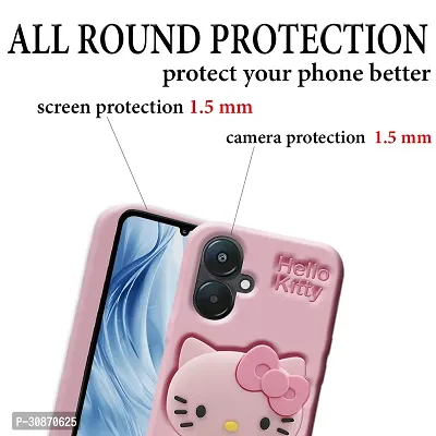 Ascensify Stylish Back Cover for Redmi 13C 5G Cute Hello Kitty Soft Case with Kitty Face Holder  for Redmi 13C 5G-thumb4