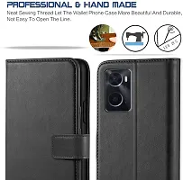 Classy Flip Cover for Oppo A76 Black-thumb1