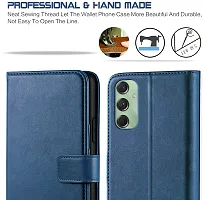 Classy Flip Cover for Samsung Galaxy F34 5G Blue Dual Protection-thumb2