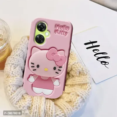 Ascensify Stylish Back Cover for OnePlus Nord CE3 Lite 5G Cute Hello Kitty Soft Case with Kitty Face Holder  for OnePlus Nord CE3 Lite 5G-thumb3