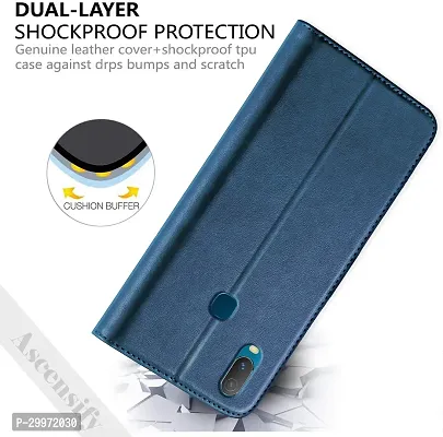 Classy Flip Cover for VIVO Y11 Blue Dual Protection-thumb3