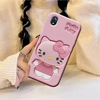 Ascensify Stylish Back Cover for Vivo Y91i Cute Hello Kitty Soft Case with Kitty Face Holder  for Vivo Y91i-thumb4