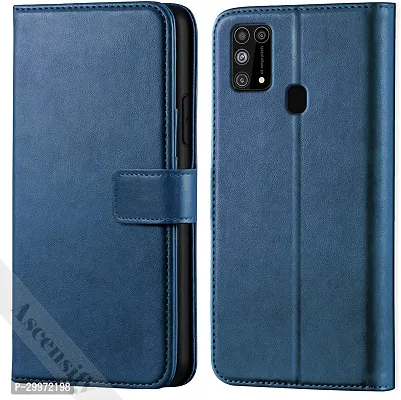 Classy Flip Cover for Samsung Galaxy M31 Prime Edition Blue Dual Protection