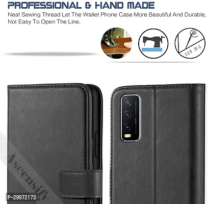 Classy Flip Cover for VIVO Y20I Black Dual Protection-thumb2