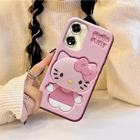 Ascensify Stylish Back Cover for Oppo A59 5G Cute Hello Kitty Soft Case with Kitty Face Holder  for Oppo A59 5G-thumb4