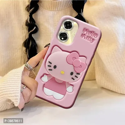 Ascensify Stylish Back Cover for Oppo A59 5G Cute Hello Kitty Soft Case with Kitty Face Holder  for Oppo A59 5G-thumb5