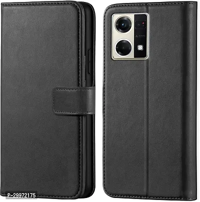 Classy Flip Cover for Oppo F21S Pro Black Dual Protection-thumb0