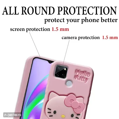 Ascensify Stylish Back Cover for Realme C12 Cute Hello Kitty Soft Case with Kitty Face Holder  for Realme C12-thumb4