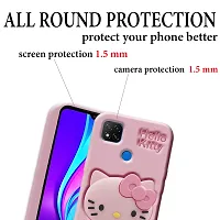 Ascensify Stylish Back Cover for Redmi 9 Cute Hello Kitty Soft Case with Kitty Face Holder  for Redmi 9-thumb3