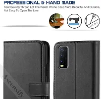 Classy Flip Cover for VIVO Y20G Black Dual Protection-thumb1