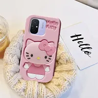 Ascensify Stylish Back Cover for Redmi 12C Cute Hello Kitty Soft Case with Kitty Face Holder  for Redmi 12C-thumb2