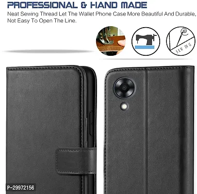 Classy Flip Cover for Oppo A17K Black Dual Protection-thumb2