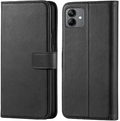 Classy Flip Cover for Samsung A04 Black Dual Protection