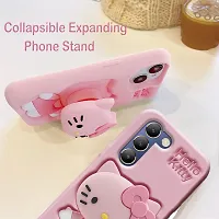 Ascensify Stylish Back Cover for Vivo Y200E 5G Cute Hello Kitty Soft Case with Kitty Face Holder  for Vivo Y200E 5G-thumb1