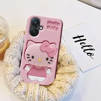 Ascensify Stylish Back Cover for Redmi 13C 5G Cute Hello Kitty Soft Case with Kitty Face Holder  for Redmi 13C 5G-thumb2