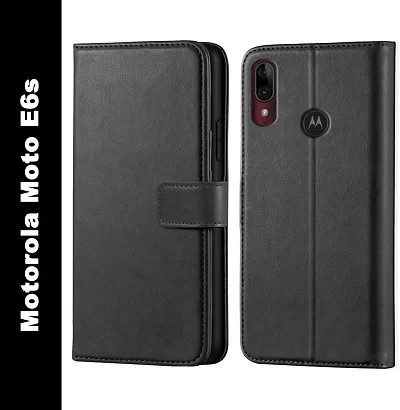 Classy Flip Cover for Motorola e6s Black