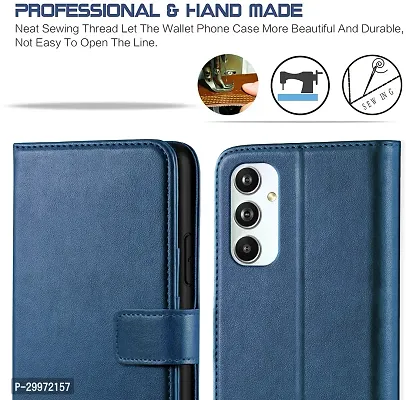 Classy Flip Cover for Samsung Galaxy F54 5G Blue Dual Protection-thumb3