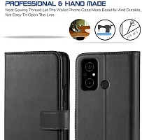 Classy Flip Cover for Poco C55 Black Dual Protection-thumb2