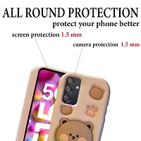 Ascensify Stylish Back Cover for Samsung Galaxy F15 5G Cute Funny Bear Case with Bear Face Holder  for Samsung Galaxy F15 5G-thumb3