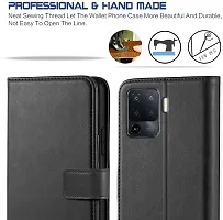 Classy Flip Cover for OPPO F19 PRO Black Dual Protection-thumb1