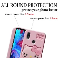 Ascensify Stylish Back Cover for Redmi Note 7 Cute Hello Kitty Soft Case with Kitty Face Holder  for Redmi Note 7-thumb3