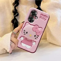 Ascensify Stylish Back Cover for Oppo F25 Pro 5G Cute Hello Kitty Soft Case with Kitty Face Holder  for Oppo F25 Pro 5G-thumb4