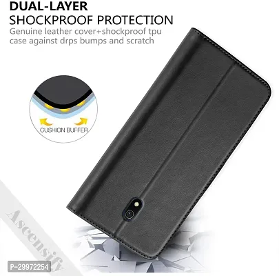 Classy Flip Cover for REDMI 8A Black Dual Protection-thumb3